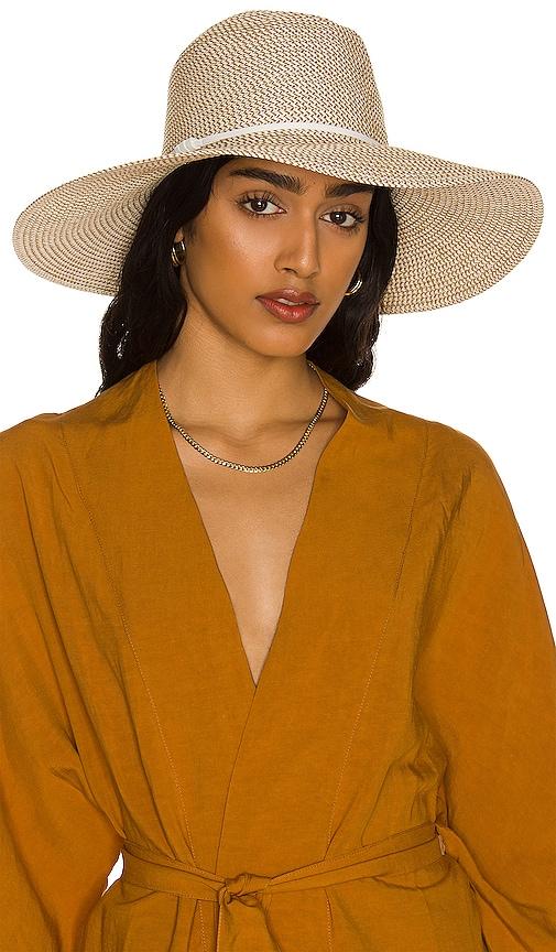 nikki beach harper hat in white in neutral.