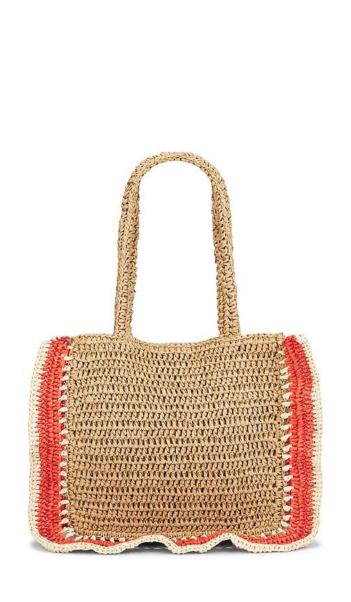 nikki beach kamila shoulder bag in orange.
