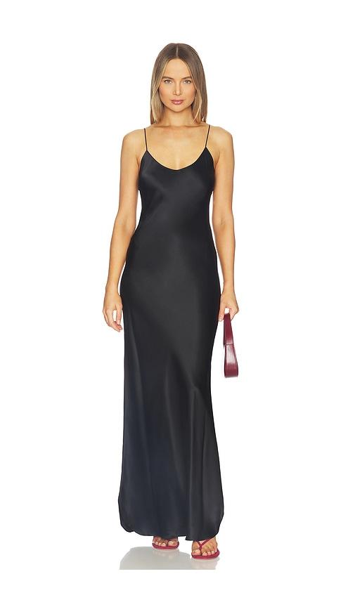 nili lotan cami gown in black. - size l (also in xs, s, m)