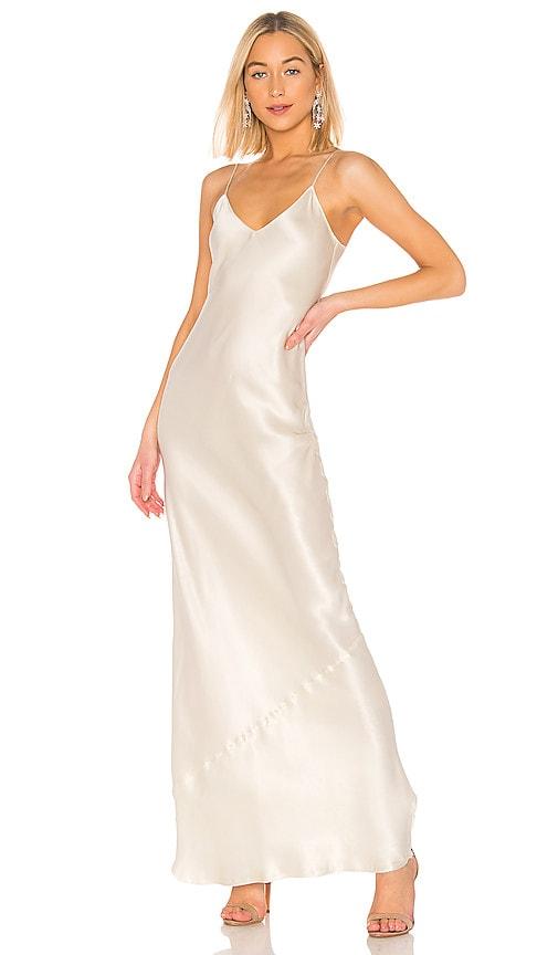nili lotan cami gown in cream. - size l (also in s, m)