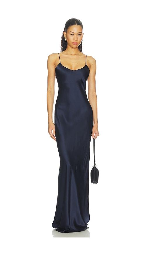 nili lotan cami gown in navy. - size l (also in xs, s)
