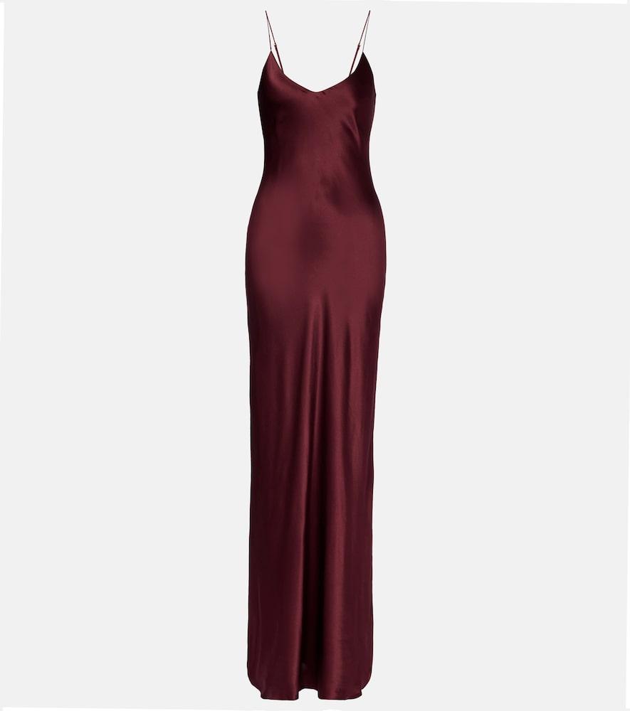 nili lotan cami silk charmeuse gown