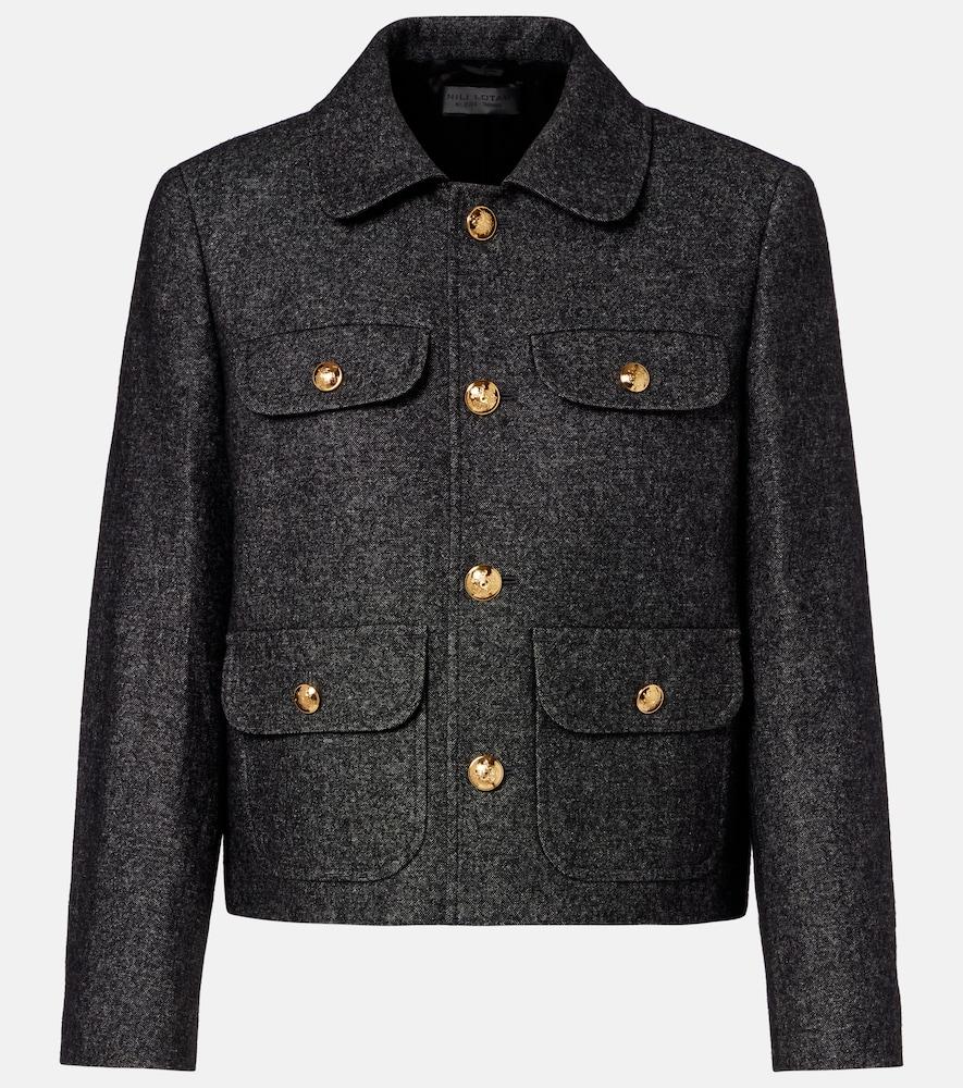 nili lotan chamonix cotton and wool-blend jacket