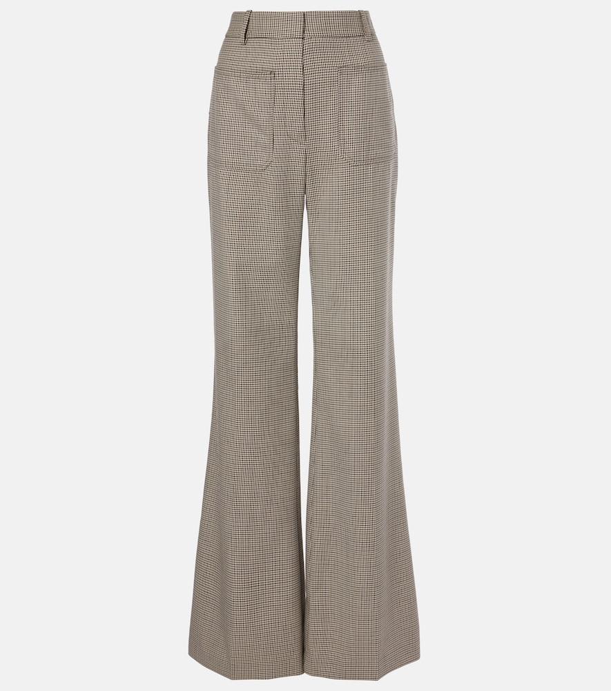 nili lotan christophe virgin wool flared pants