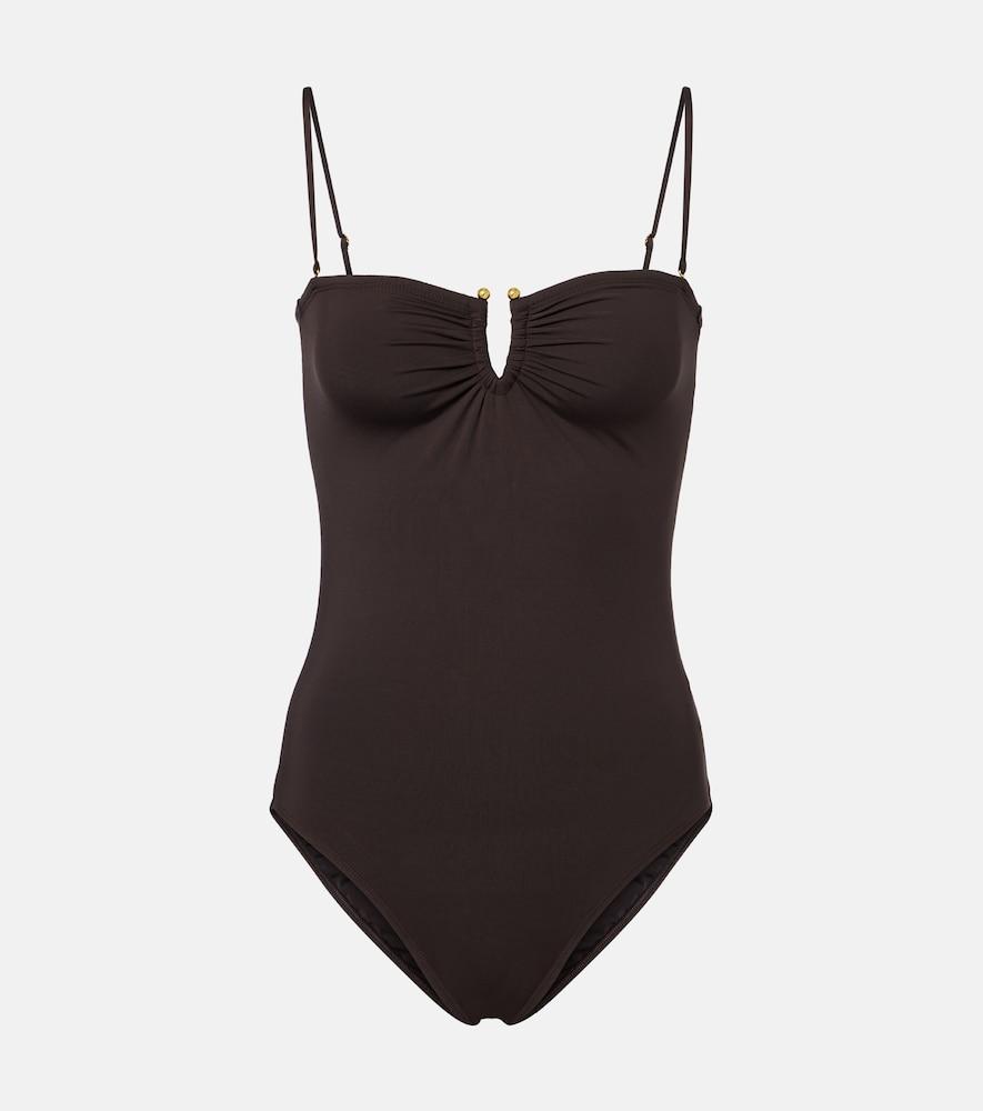 nili lotan gathered swimsuit