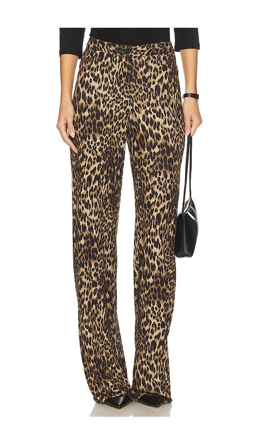 nili lotan kiana jersey pant in brown. - size 10 (also in 4, 6)