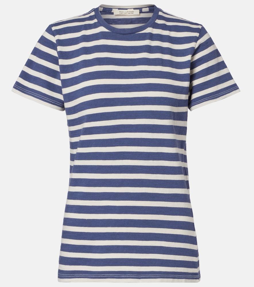 nili lotan lana striped cotton jersey t-shirt