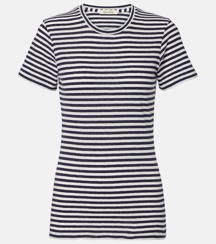 nili lotan lana striped cotton jersey t-shirt