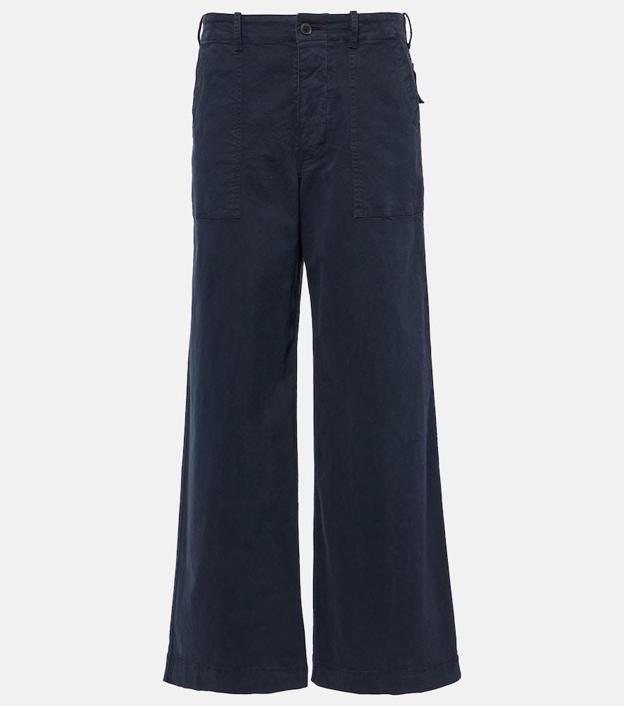 nili lotan leon cotton wide-leg pants