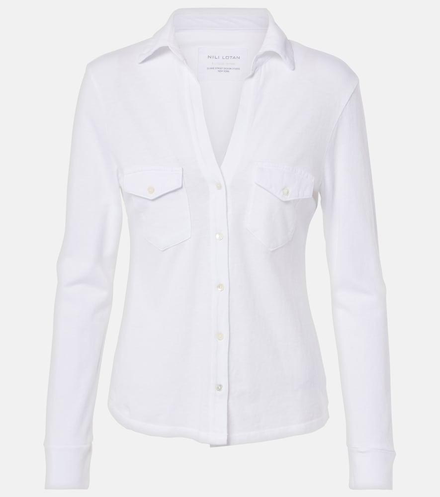 nili lotan liam cotton shirt