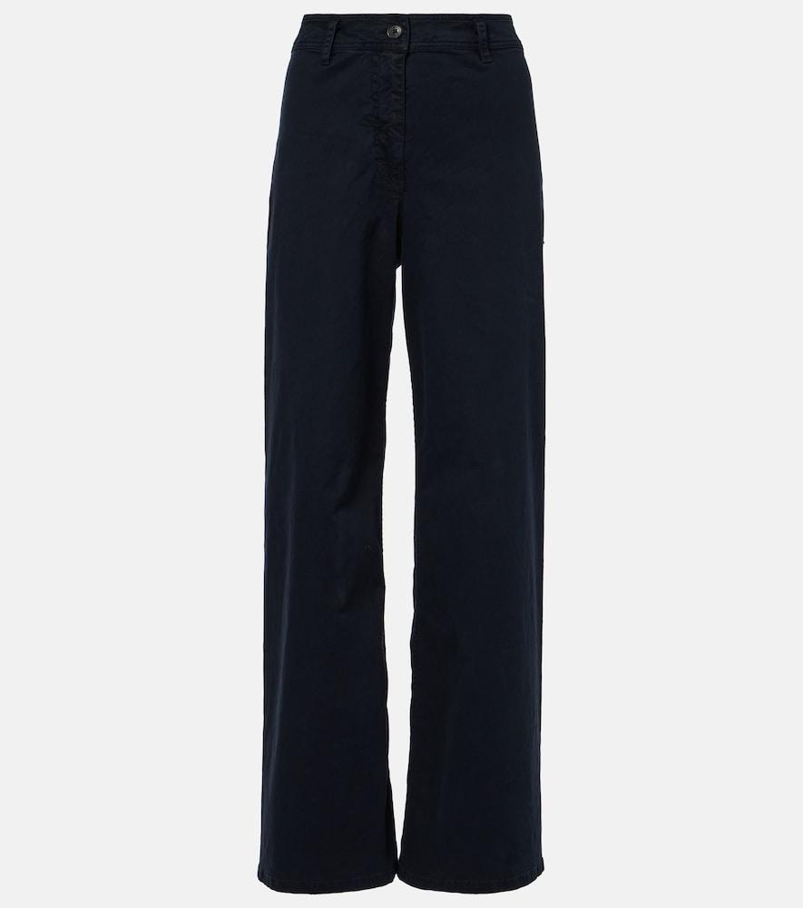 nili lotan megan cotton wide-leg pants