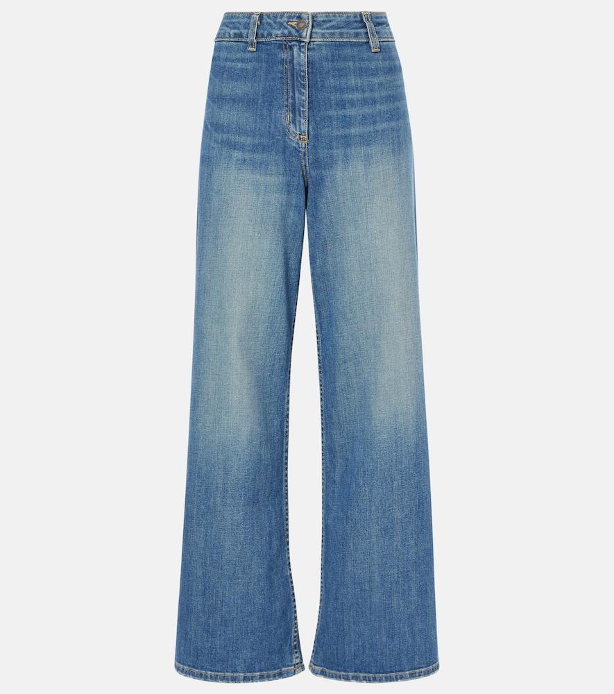 nili lotan megan mid-rise wide-leg jeans