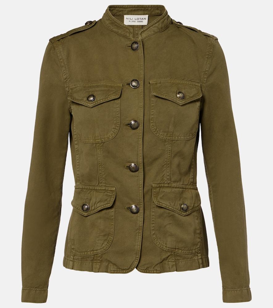 nili lotan mona cotton and linen jacket