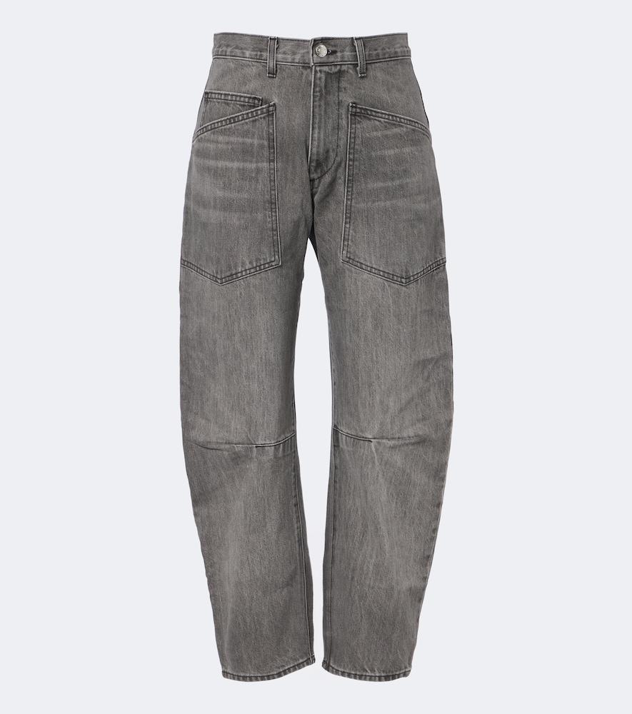 nili lotan shon barrel-leg jeans