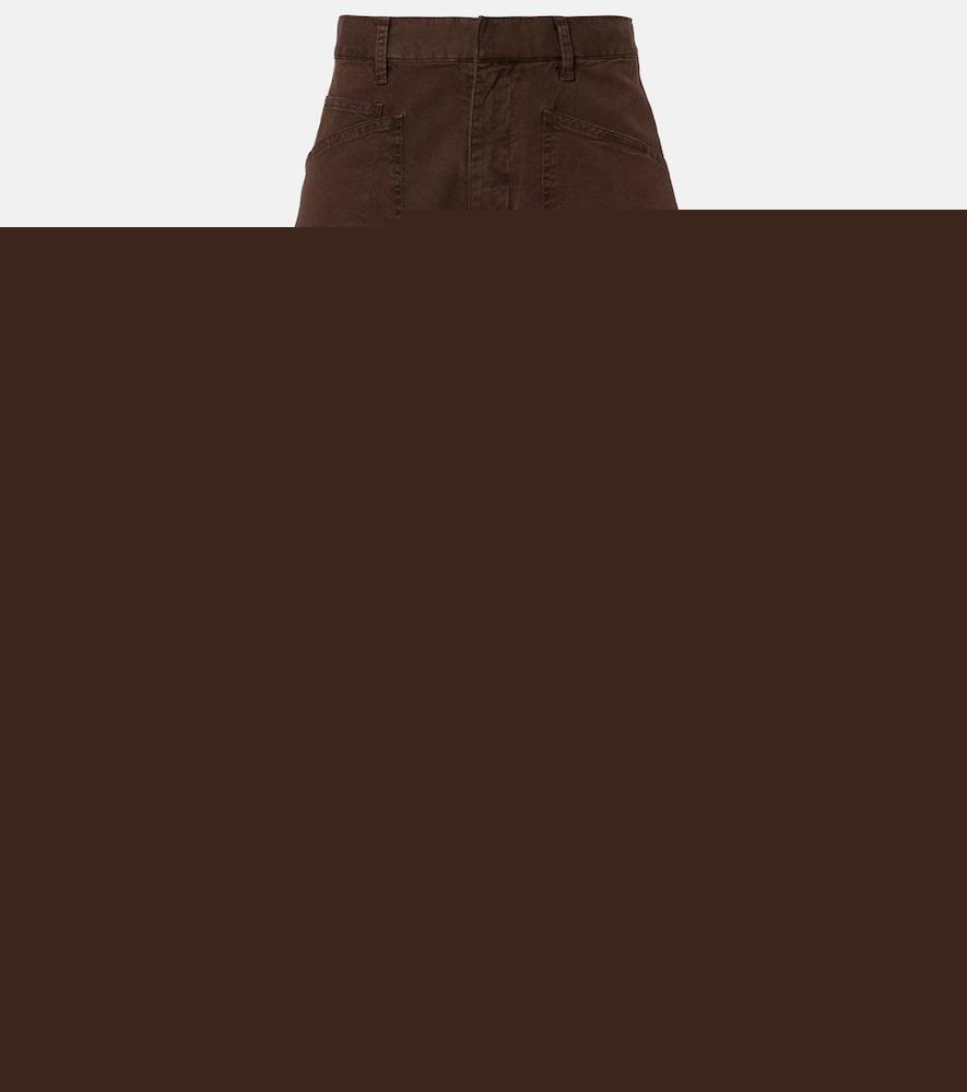 nili lotan shon cotton twill barrel-leg pants