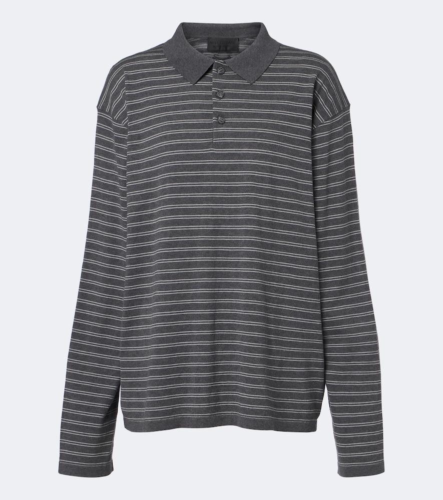 nili lotan striped cotton jersey polo shirt