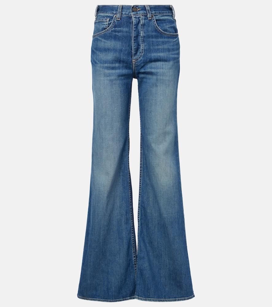 nili lotan terrell high-rise bootcut jeans