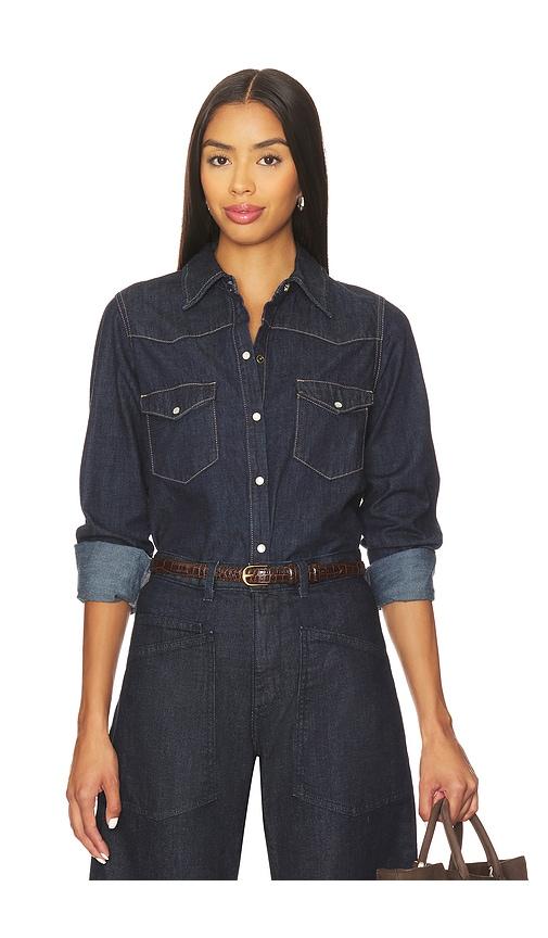 nili lotan travis shirt in blue. - size l (also in m)