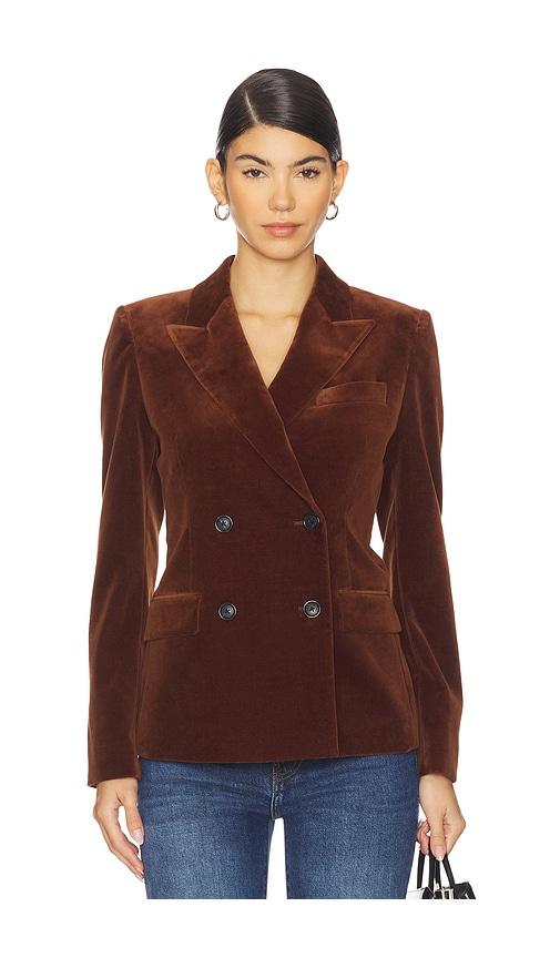 nili lotan veda jacket in brown. - size 0 (also in 6, 10)