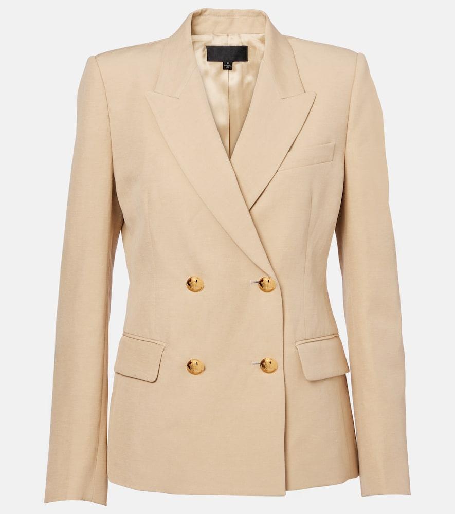 nili lotan veda linen and silk blazer