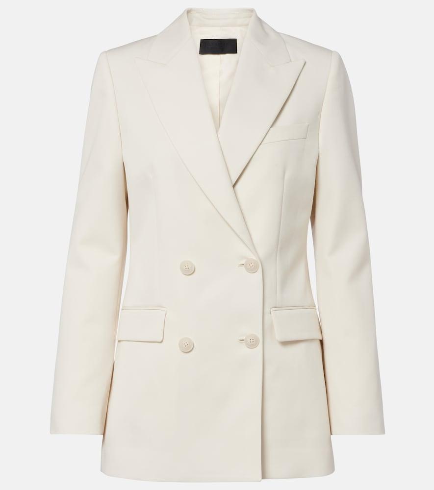 nili lotan weston double-breasted virgin wool blazer