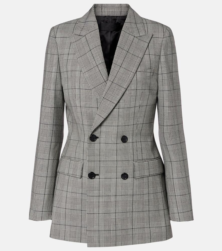 nili lotan weston plaid virgin wool blazer