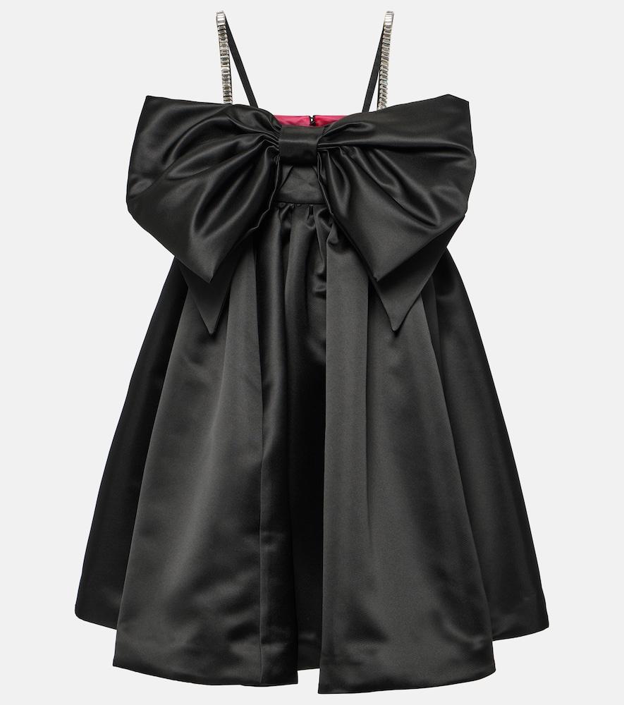 nina ricci bow-detail satin minidress