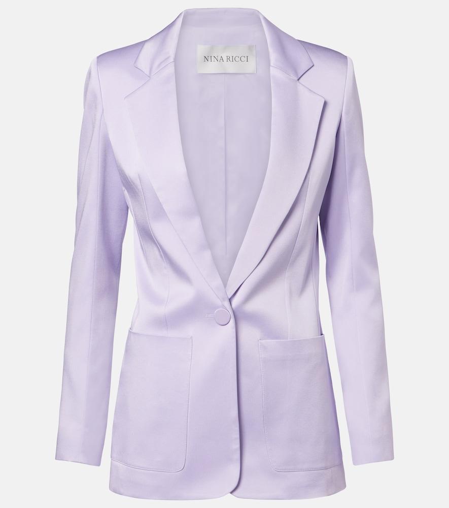 nina ricci crêpe satin blazer