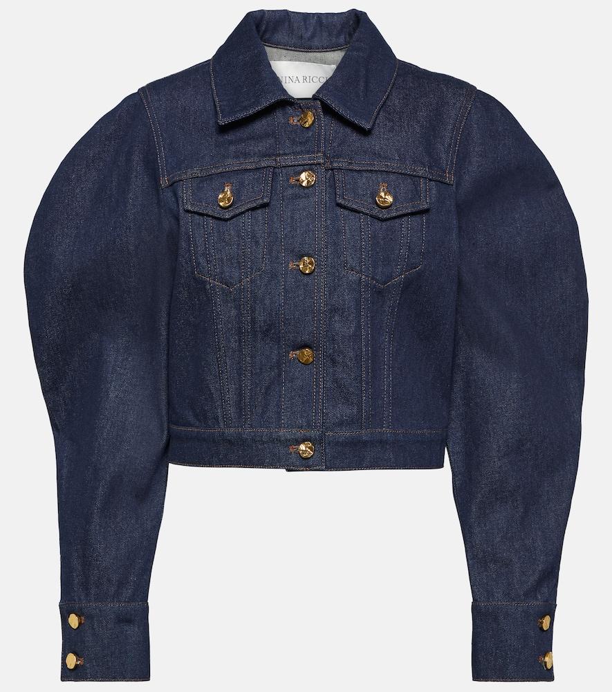 nina ricci cropped denim jacket