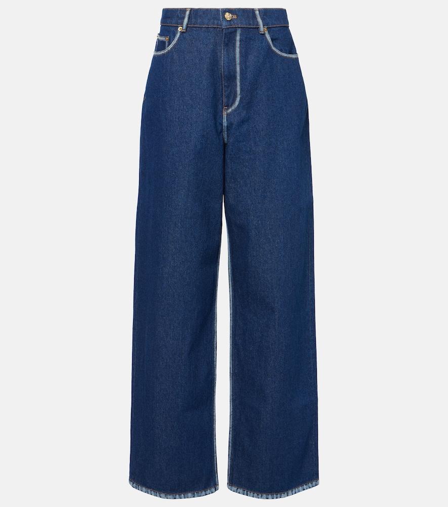 nina ricci high-rise wide-leg jeans