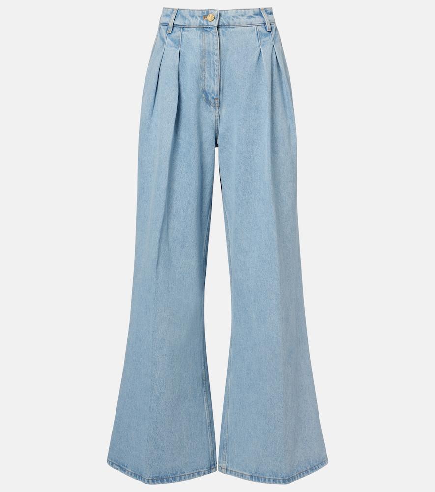 nina ricci high-rise wide-leg jeans