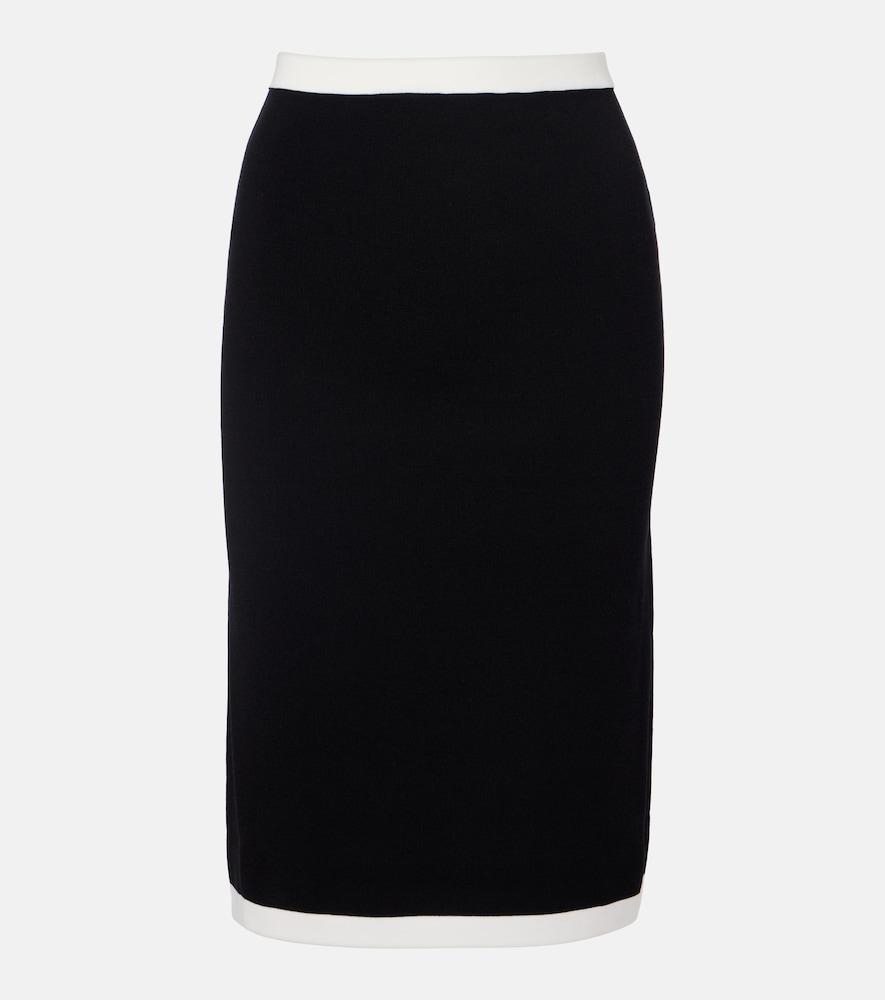 nina ricci ribbed-knit pencil skirt
