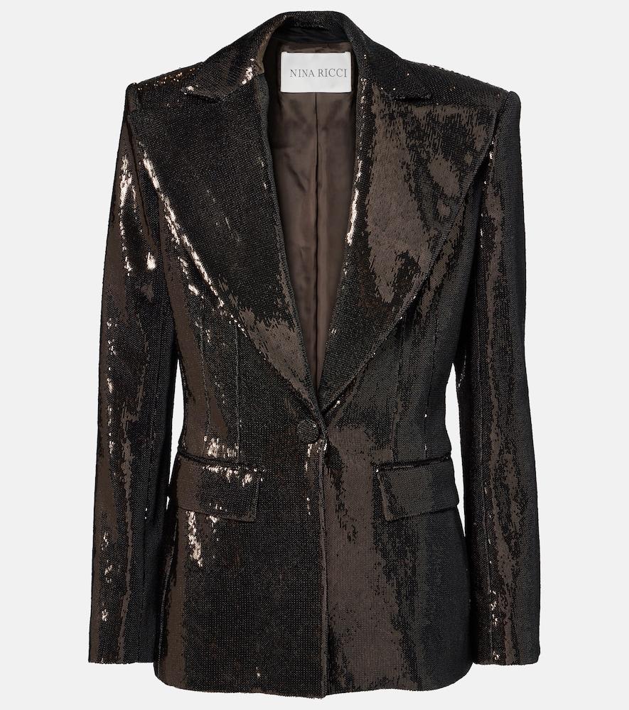 nina ricci sequined blazer