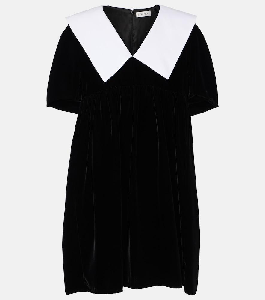 nina ricci velvet minidress