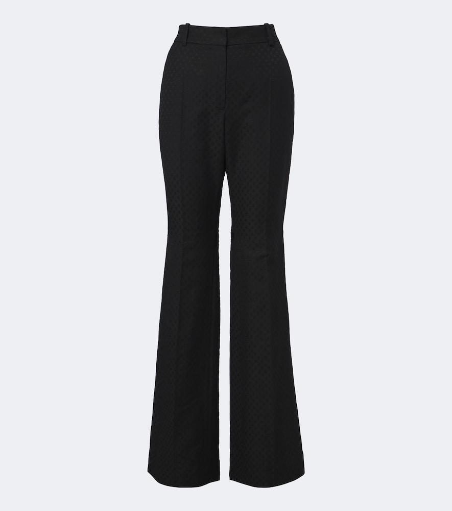 nina ricci wool-blend flared pants