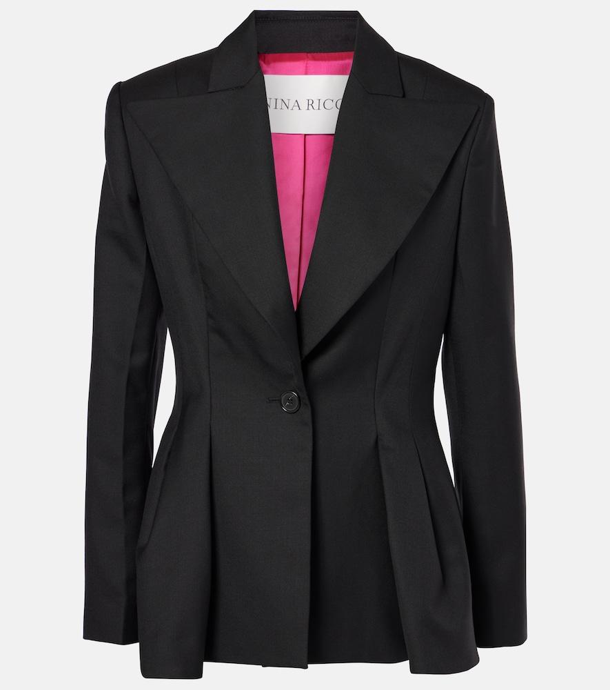 nina ricci wool gabardine blazer