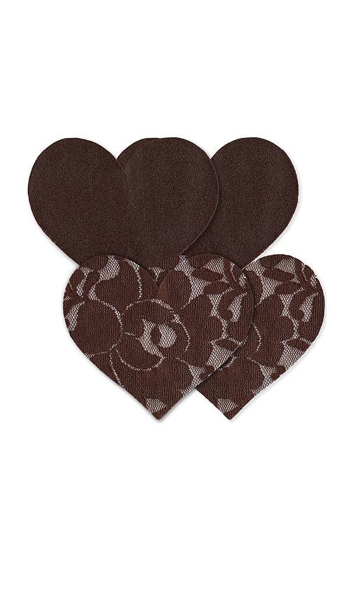 nippies nippies basics heart size 2 in brown.