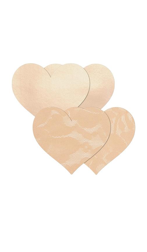 nippies nippies hearts patch of freedom in beige. - size b (also in c)