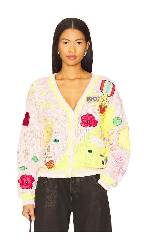 no! jeans wizard of oz cardigan in pink,yellow. - size 1 (also in 2, 3)
