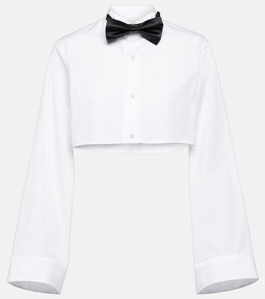 noir kei ninomiya cropped cotton shirt