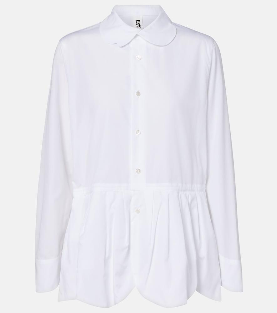 noir kei ninomiya gathered cotton blouse