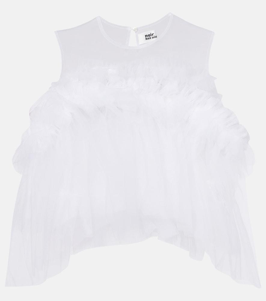 noir kei ninomiya ruffled tulle top