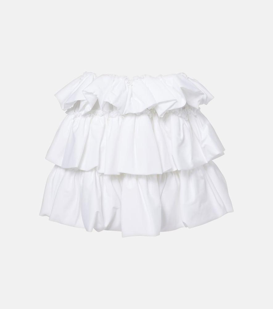noir kei ninomiya tiered cotton miniskirt