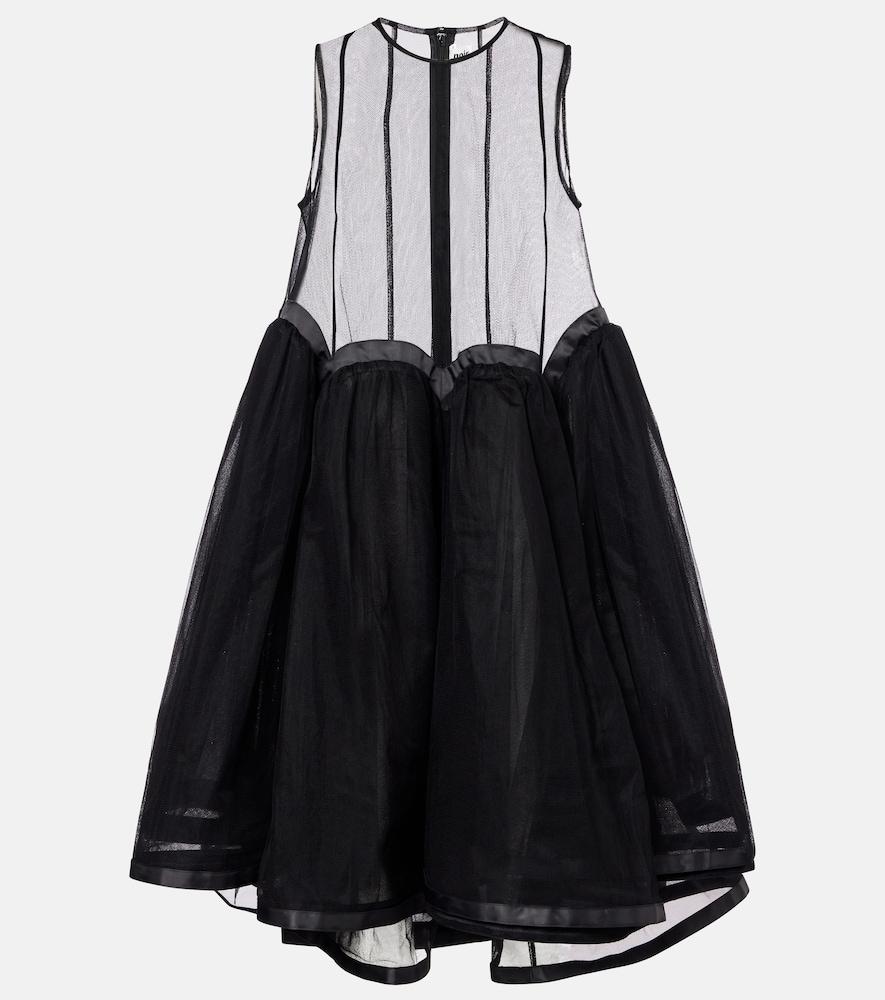 noir kei ninomiya tulle midi dress