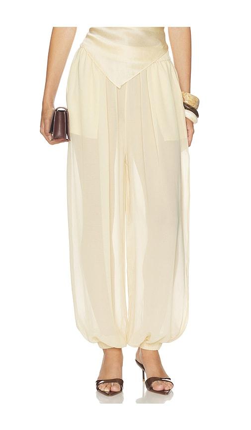 nonchalant label alba pant in neutral. - size m (also in xs, s)