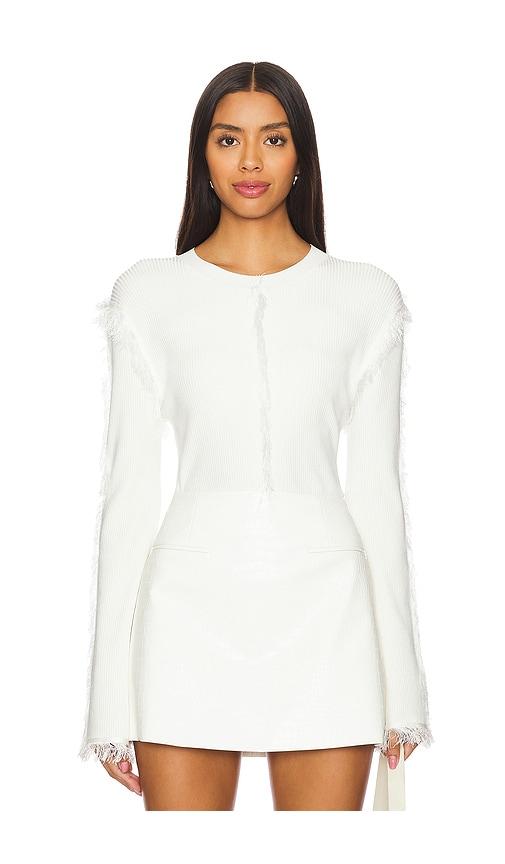 nonchalant label alma top in ivory. - size l (also in m, xl)
