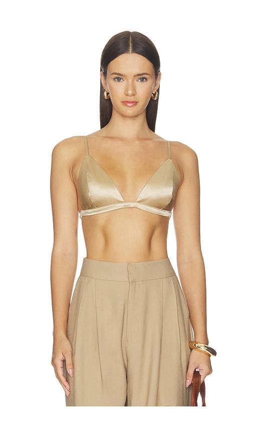 nonchalant label beatrice bralette in tan. - size s (also in xs)
