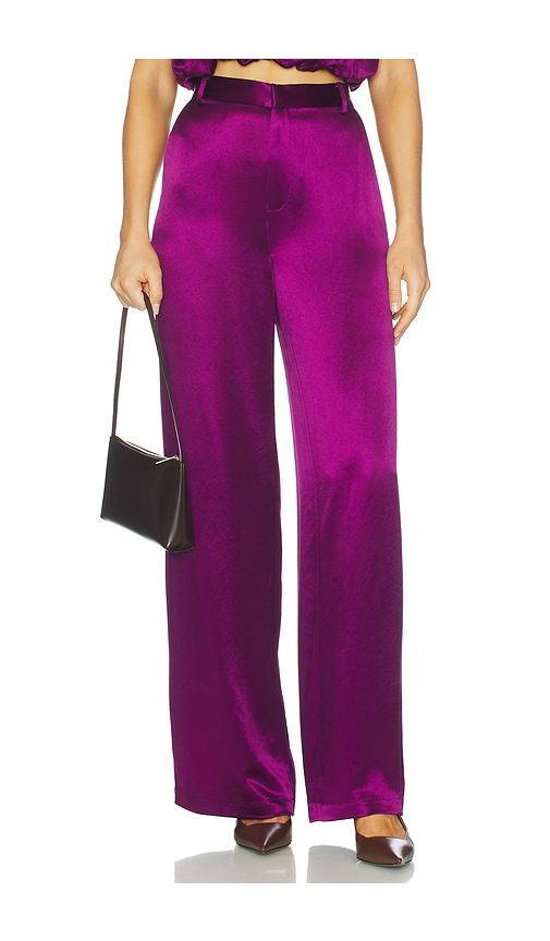 nonchalant label esme pant in purple. - size l (also in s)