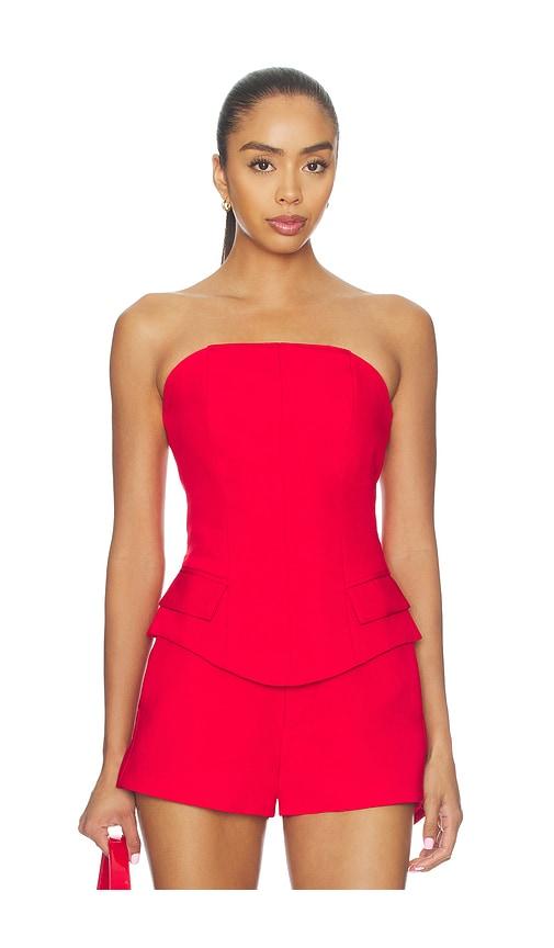 nonchalant label georgia top in red. - size m (also in s, xs)