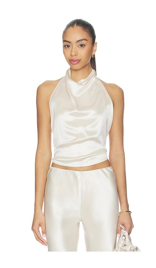 nonchalant label itsy top in ivory. - size l (also in m, s, xs)